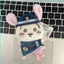 HK1 Chiikawa Usagi Plushie Hoạt Hình Dễ Thương Cảnh Sát Thỏ Sang Trọng Móc Khóa Túi Charm KH1