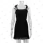 Đầm ôm PYCOU, Đầm Dây Đeo Spaghetti Cắt Thấp Màu Trơn, Nhẹ Xù Viền Mở Lưng Slim Fit Mở Lưng Câu Lạc Bộ Đêm