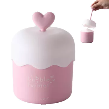 Sữa rửa mặt Máy tạo bọt Cốc tạo bọt Máy tạo bọt Chăm sóc da Sữa rửa mặt Máy làm sạch chăm sóc da sâu Thích hợp cho du lịch gia đình (Màu sắc: Hồng)