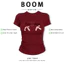 BOOM Áo Baby Tee Nữ Cotton Ôm Body-Áo Thun Ngắn Tay Y2K In Hình PhongCách Mùa Hè, Cổ Tròn Hàng Đầucách hàn quốc phong727