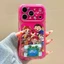 Ốp điện thoại Acrylic hình chú gấu hoạt hình cho iPhone 17 Pro Max 16 15 Pro Max Vỏ bảo vệ chống sốc