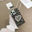 Ốp Điện Thoại Gương Tình Yêu Kim Cương Giả Thích Hợp Cho iPhone17 Chai Nước Hoa Apple 14 Dây Đeo Ngang 16 Full Kim Cương Sang Trọng 13