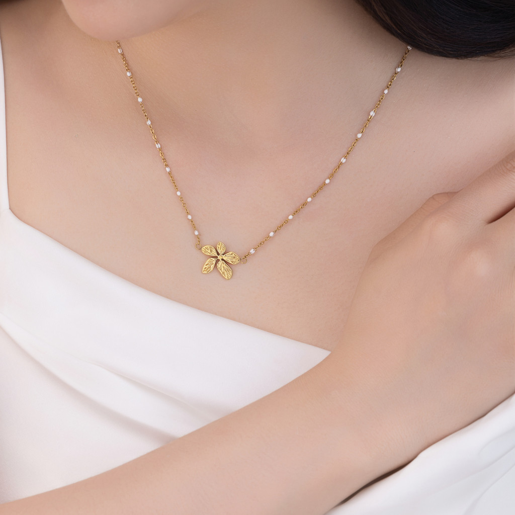 Dây liền mặt nữ Petal Glow hình hoa cao cấp, đi làm đi chơi đi tiệc - DOJI