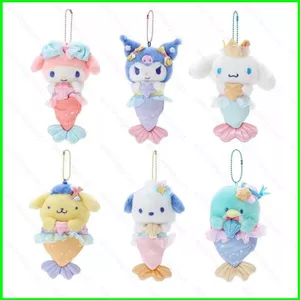 PS1 Sanrio Nàng Tiên Cá Series Sang Trọng Búp Bê Quà Tặng Cho Bé Gái Túi Mặt Dây Chuyền Kuromi Giai Điệu Hangyodon Cinnamoroll Pachacco Đồ Chơi SP1