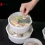 Lò vi sóng Nồi súp đặc biệt có nắp 1 Hộp cơm hấp 3 chiếc để chuẩn bị bữa ăn tiện lợi và bảo quản thực phẩm hàng ngày VN