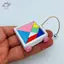 HFTOY 1 / 12 Nhà Búp Bê Mini Tangram Xe Mô Hình Nhà Búp Bê Màu Xây Dựng Áo Đồ Chơi Ô Tô Búp Bê Trang Trí Nhà Phụ Kiện ~