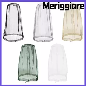 Lưới chống muỗi MERIGGIARE, Nắp mũ nhẹ thoáng khí, Mũ làm vườn Lưới Mũ chống muỗi Câu cá