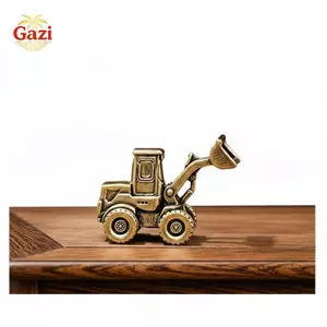 Máy xúc Mini Tru Trang trí trang trí Hình xe kỹ thuật vẽ tay Thủ công cho kệ sách tại nhà Quà tặng sinh nhật cho bé trai [VN]