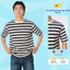 Áo thun nam YODY vải cotton kẻ sọc mềm mại MCTS25S082