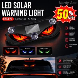 2026 MỚI SOLAR POWERED LED XE CẢNH BÁO LIGHT Chín Đuôi Cáo Năng Động Mắt Quỷ Ánh Sáng Xung Quanh Đa Năng Tự Động Trang Trí Cửa Sổ