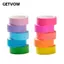GETVOW 10 cuộn Băng Washi màu cầu vồng, Băng dính trang trí có thể xé được huỳnh quang, Sổ tay Nhãn dán Băng giấy DIY Tạp chí Băng quà tặng