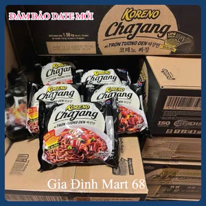 🍜 Mì Trộn Koreno Jjajang Hàn Quốc 78g Thùng 20 Gói - Mì Ăn Liền Sợi Dai, Đậm Vị