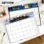 GETVOW Lịch 18 tháng, 2026.7-2027.12 Lịch treo tường dễ dàng sắp xếp, Thiết kế cuộn dây kép Giấy dày Công cụ lập kế hoạch treo tường Sử dụng tại nhà