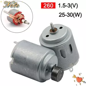 NOTE1 1 Cái 260 Động Cơ, Quạt Ô Tô Đồ Chơi Dụng Cụ Máy Điện Tốc Độ Cao, Động Cơ Điện Mini DC 3-12V DIY