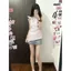 Áo thun trang trí nơ phong cách đẹp mắt kiểu Pháp sang trọng chấm bi không tay dành cho nữ mùa xuân phong cách mới Áo thun trang trí nơ