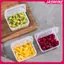 JASMINE 1 Chiếc Flip-top Bơ Blo Phô Mai Lát Hộp Bảo Quản Trong Suốt Tủ Lạnh Di Động Rau Củ Tươi Hộp Đựng JASMINE