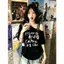 Mùa hè Dopamine sang trọng Navy Blue Ribbon Slanted Vai ngắn tay sáng Niche Cao cấp Slim-fit Slimer Look Hẹn hò
