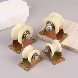 GE Nylon Rãnh Con Lăn Tra Ròng Rọc V / U Nylon Có Chân Đế 30 Mm 50 Mm Cửa Rãnh Con Lăn Hạng Nặng Trượt Gót VN