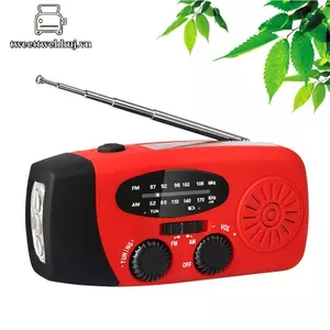 Đài phát thanh quay tay khẩn cấp Nhíp có đèn pin LED cho đài phát thanh thời tiết di động khẩn cấp để cắm trại ngoài trời Đài phát thanh khẩn cấp VN