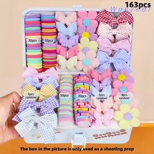 WANYEDI Kẹp Tóc, Nơ Nhiều Màu Sắc Bé Gái Bộ Phụ Kiện Tóc, Hình Hoa Kẹp Tóc Hoa Cô Gái Tạo Kiểu Tóc