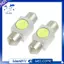 2 Chiếc Ô Tô Tự Động Trắng 1W SMD LED Festoon Dome Bóng Đèn 31mm