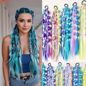 THEGIRL8B Lantern Bubble Twist Braid, Tóc thắt nút đèn lồng dài nhiều màu sắc, Dây buộc tóc Dreadlock tự nhiên Nhanh chóng Quấn tóc Gradient Sử dụng hàng ngày