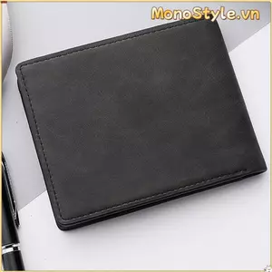 Ví đựng tiền xu MONOSTYLE, Ví nam có khe cắm nhiều thẻ bằng da PU, Hộp đựng thẻ gấp dung lượng lớn