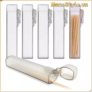 Hộp lưu trữ MONOSTYLE, Hộp tăm trong suốt phân loại, Hộp hoàn thiện vật thể Mini di động Du lịch gia đình