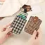 THEGIRL8B Túi đựng thẻ Houndstooth, Túi đựng thẻ bằng da PU loại kéo ra, Túi ly hợp Mini Túi đựng thẻ Ví ngắn phong cách Hàn Quốc dành cho nữ