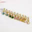 HFSHY Vàng PVD Mạ Tarnish Tròn Miễn Phí Zircon Thả Bông Tai Thép Không Gỉ Chống Thấm Nước Dainty Trang Sức Cho Nữ Trang Phục Hàng Ngày VN