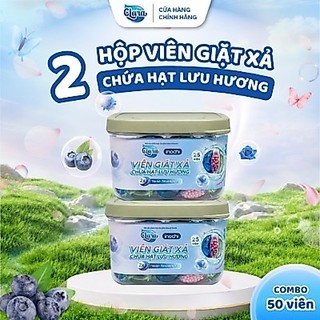 Combo 2 Hộp Viên Giặt Xả Clara 3in1 Hương Quả Mọng & Hoa Phấn 25 Viên VGLH01, Sạch Sâu, Lưu Hương Thơm Mát Dài Lâu