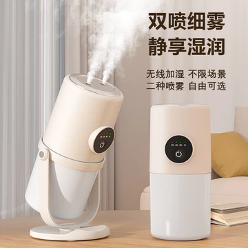 Máy tạo độ ẩm phun đôi Phòng ngủ văn phòng Máy lọc không khí Mini cầm tay Đèn ngủ Khối lượng sương mù lớn Hydrating Máy tạo độ ẩm nhỏ