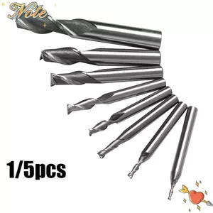 NOTE1 1 / 5 Chiếc CNC Thẳng Shank Steel 1-12mm Máy Dụng Cụ 2 Đầu Sáo Phay Cắt