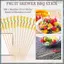 200 Chiếc Que Trái Cây Tre, Tăm Gỗ Cho Tiệc Tapas Sandwich Canapes Món Khai Vị Trái Cây Xiên BBQ