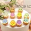 10 Chiếc Nhựa Kawaii Dạ Quang Vỏ Trứng Chi Kẹo Nhiều Màu Sắc 3D Sổ Lưu Niệm DIY Vỏ Điện Thoại Kem Gel Phụ Kiện Trang Trí Nhà Thủ Công
