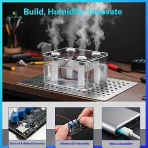 DC 5V Dual Four Electrified Direct No Switch Tấm phun màng siêu âm USB Mini Máy tạo độ ẩm Loại C mới