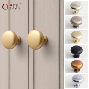 Một Lỗ Tròn Xoắn Hợp Kim Kẽm Chắc Chắn Dày Ánh Sáng Sang Trọng Một Hạt Tay Cầm Tủ Quần Áo Ngăn Kéo Tủ Cửa Tủ Tay Cầm Nhỏ