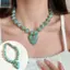 Vòng cổ mặt dây chuyền trái tim JVSUB, Vòng cổ đính cườm phong cách Bohemian Acrylic, Hạt có thể điều chỉnh Mặt dây chuyền Trang sức Bãi biển mùa hè