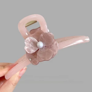 Pháp Cảm Giác Hoa Hạt Kim Cương Lấy Kẹp Nữ Lưng Đầu Tấm Tóc Sang Trọng Tất Cả Trận Đấu Cá Mập Kẹp Mũ Đội Đầu Phụ Kiện Tóc Mới UABU