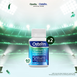 [KOL LIVESTREAM] Bộ 2 Ostelin Viên Uống Hỗ Trợ Bổ Sung Calcium & Vitamin D3 Duy Trì Chắc Khỏe Xương và Răng 60 viên