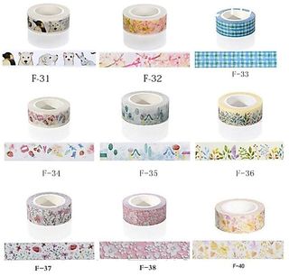 Có Sẵn - Washi Tape Băng Keo Giấy In Hình Trang Trí Đồng Giá 💖 Washitape