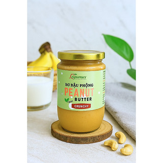 Bơ Đậu Phộng Nguyên Chất Légumes – Peanut Butter 100% Pure – Không Đường, Không Dầu