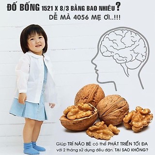 [Giá tốt] Quả Óc Chó Mỹ Nhập Khẩu (hàng vỏ mỏng, sấy khô, thơm ngon, hàng chuẩn loại ngon) 0,5kg