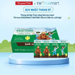 Thùng 48 Hộp Thức uống sữa lúa mạch TH true CHOCOMALT MISTORI milk 180 ml (48 Hộp)