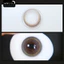 Lens mắt 773 Gray màu xám light nâu đối xứng, viền đen, size vừa - thương hiệu LUNA EYES