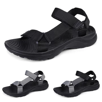 Giày Nam Dép Đi Biển Giày Đi Bộ Ngoài Trời Giày Sandal Mũi Mở Sandal Đế Bằng Đi Bộ Đường Dài Dép Nam Thời Trang Sandal Thể Thao Thường Ngày Re