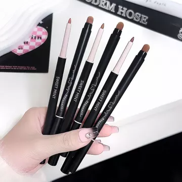 SWEET MINT Artist Velvet Lip Liner Lip Brush 2 trong 1 Matte Easy-to-Color Outline Lip Shape Lip Liner 2026.7.192026. 7.19 z0731a6