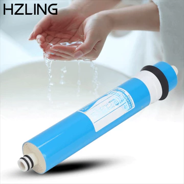Bộ lọc màng thẩm thấu ngược HZLING, Bộ lọc hệ thống nước RO màng RO TFC RO, Bộ lọc nước màu xanh đa năng 75GPD dung lượng cao để sử dụng trong gia đình TFC-1812-75G