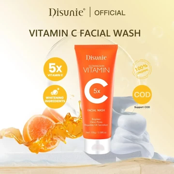 Disunie VC Sữa Rửa Mặt Kiểm Soát Dầu Chống Mụn Phát Sáng collagen Sữa Rửa Mặt Sữa Rửa Mặt Dầu Sữa Rửa Mặt Trắng Da Cho Mặt Hydrating Dưỡng Ẩm Làm Sạch Sâu Chăm Sóc Da