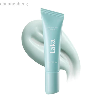 Mặt nạ môi Laka hing Prep, Mặt nạ làm mát môi Hàn Quốc, Tẩy tế bào chết nhẹ nhàng cho môi, Ứng dụng vệ sinh & dễ dàng, Chăm sóc môi hàng ngày, K-Beauty​, 0,33 fl.oz 3FLA